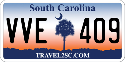 SC license plate VVE409