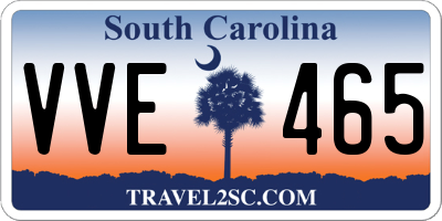 SC license plate VVE465