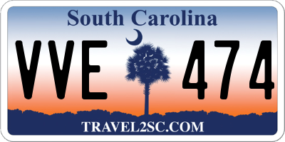 SC license plate VVE474