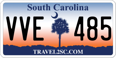 SC license plate VVE485