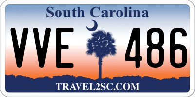 SC license plate VVE486
