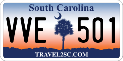 SC license plate VVE501