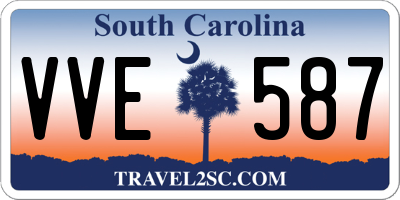 SC license plate VVE587