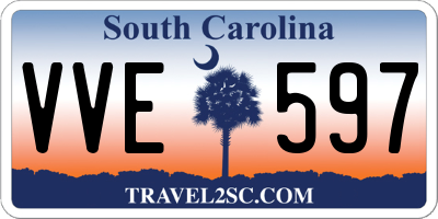 SC license plate VVE597