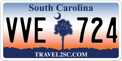 SC license plate VVE724