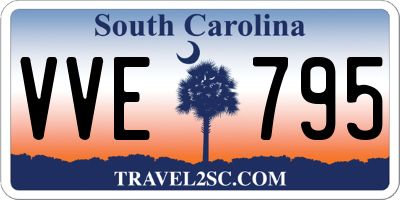 SC license plate VVE795