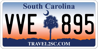 SC license plate VVE895