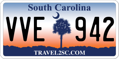 SC license plate VVE942
