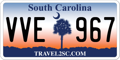 SC license plate VVE967