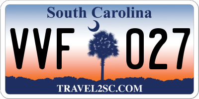 SC license plate VVF027