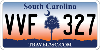 SC license plate VVF327