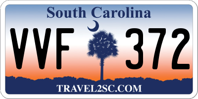 SC license plate VVF372