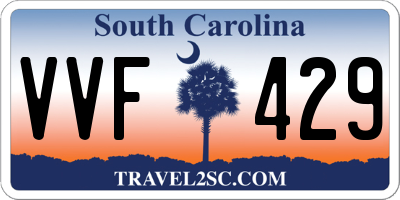 SC license plate VVF429