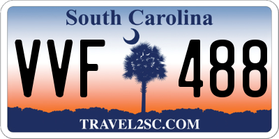 SC license plate VVF488