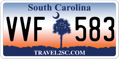 SC license plate VVF583