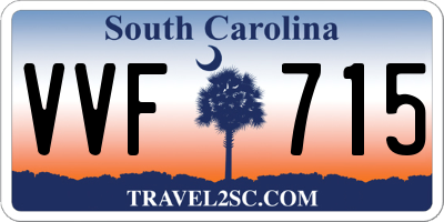 SC license plate VVF715