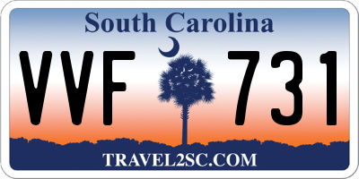 SC license plate VVF731