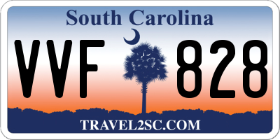 SC license plate VVF828