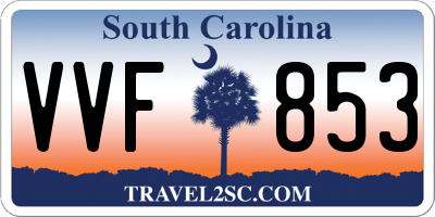 SC license plate VVF853