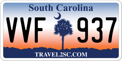 SC license plate VVF937