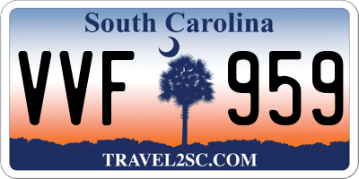 SC license plate VVF959
