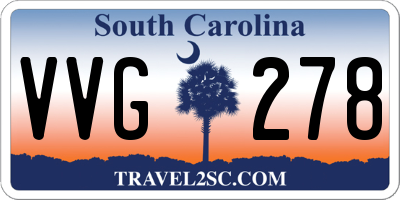 SC license plate VVG278