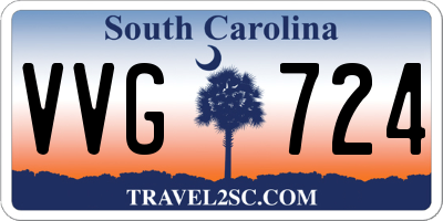 SC license plate VVG724