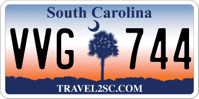 SC license plate VVG744