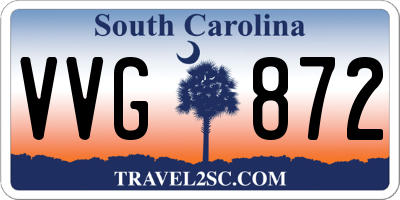 SC license plate VVG872