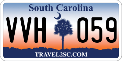 SC license plate VVH059