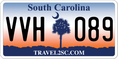 SC license plate VVH089