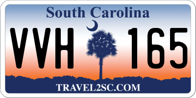 SC license plate VVH165