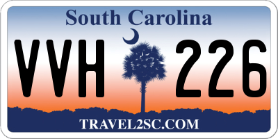 SC license plate VVH226