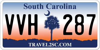 SC license plate VVH287