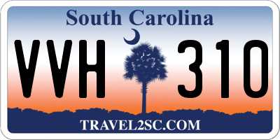 SC license plate VVH310