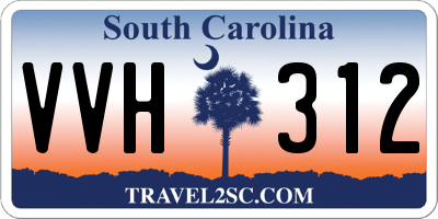 SC license plate VVH312