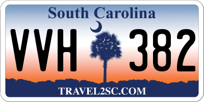 SC license plate VVH382