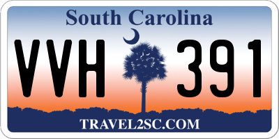 SC license plate VVH391