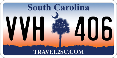 SC license plate VVH406