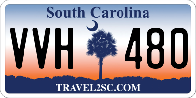 SC license plate VVH480