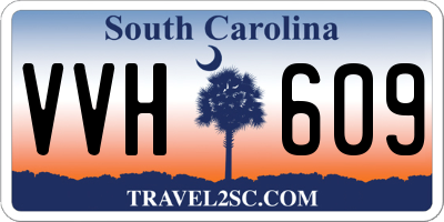 SC license plate VVH609