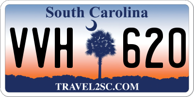 SC license plate VVH620