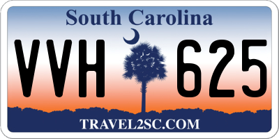 SC license plate VVH625