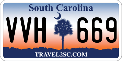 SC license plate VVH669