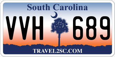 SC license plate VVH689