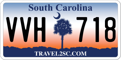 SC license plate VVH718