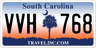 SC license plate VVH768