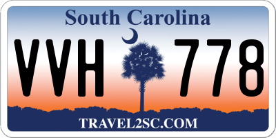 SC license plate VVH778