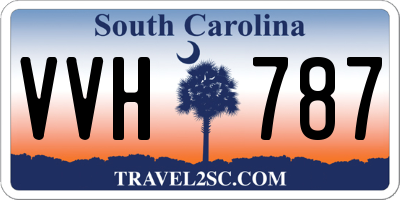 SC license plate VVH787