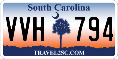 SC license plate VVH794
